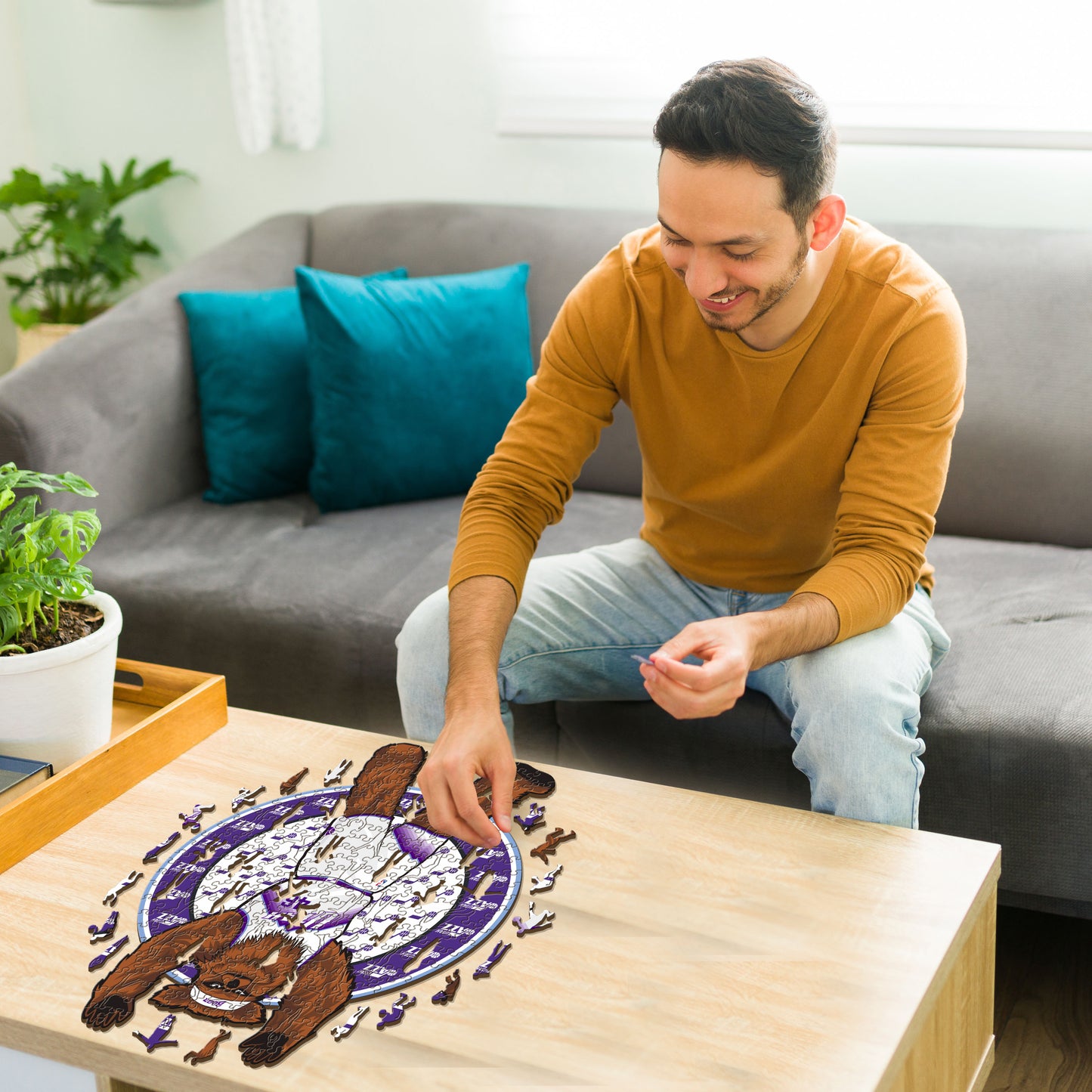 Utah Jazz™ Maskottchen - Holzpuzzle