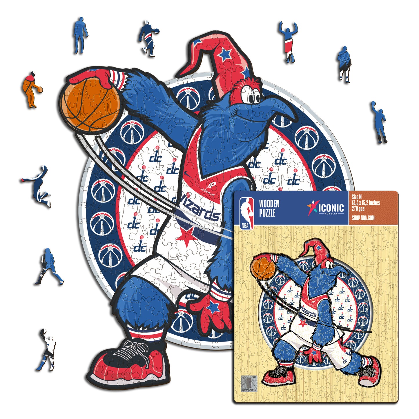 Washington Wizards™ Maskottchen - Holzpuzzle