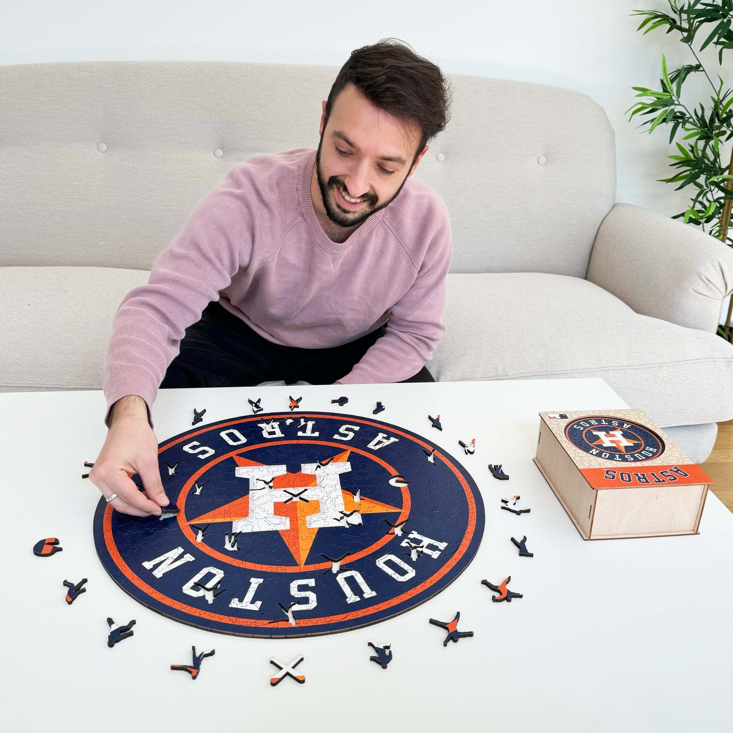 Houston Astros™ Logo - Holzpuzzle