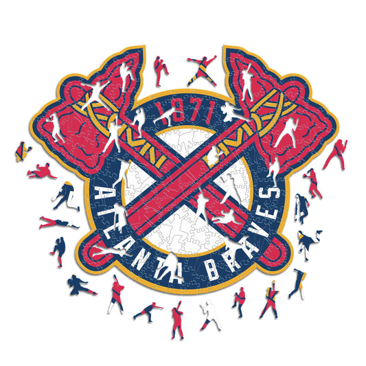 Atlanta Braves™ Logo - Holzpuzzle