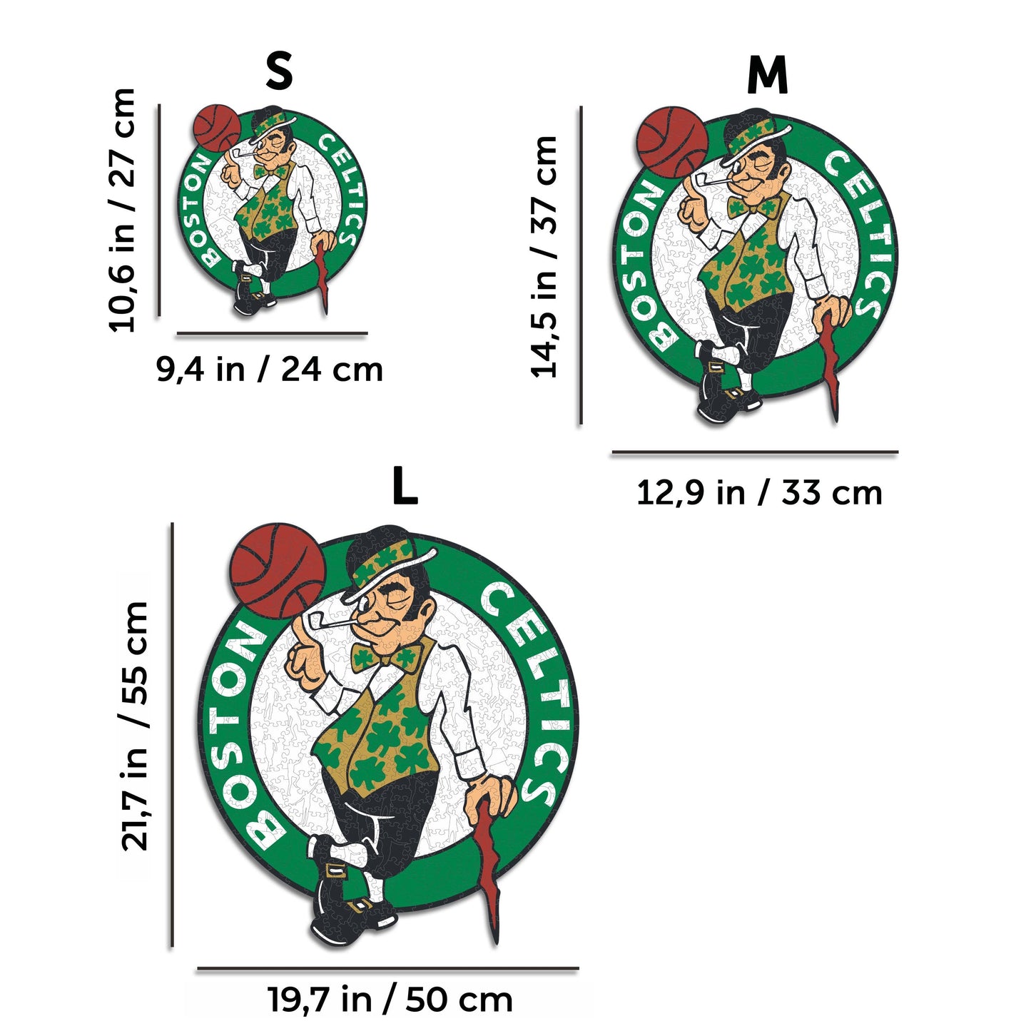 Boston Celtics™ Logo - Holzpuzzle