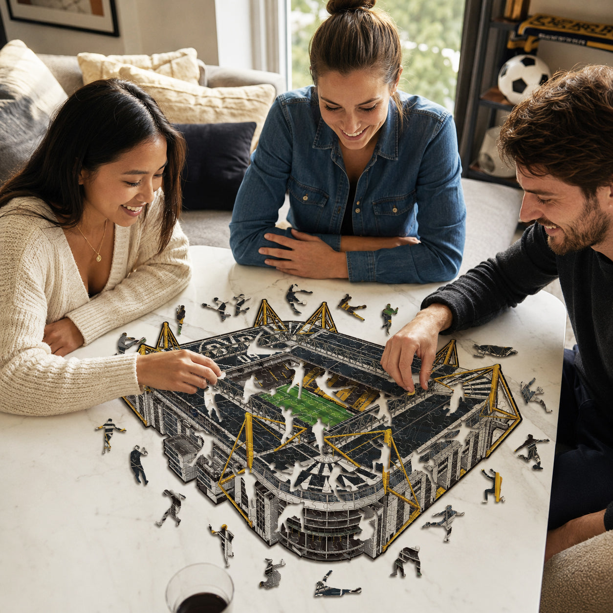 Borussia Dortmund® Stadion - Holzpuzzle