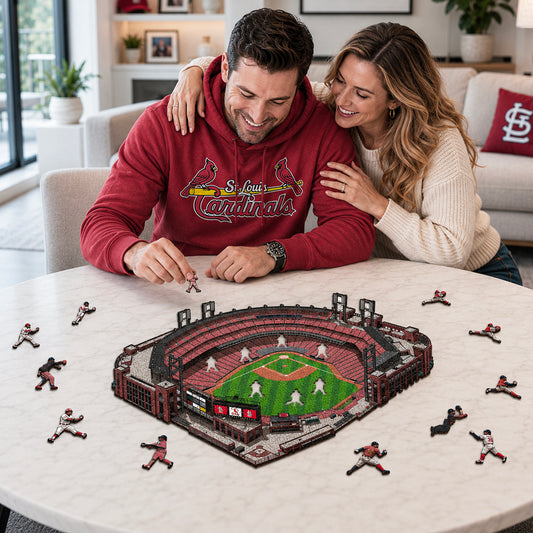 St. Louis Cardinals™ Busch Stadium - Holzpuzzle