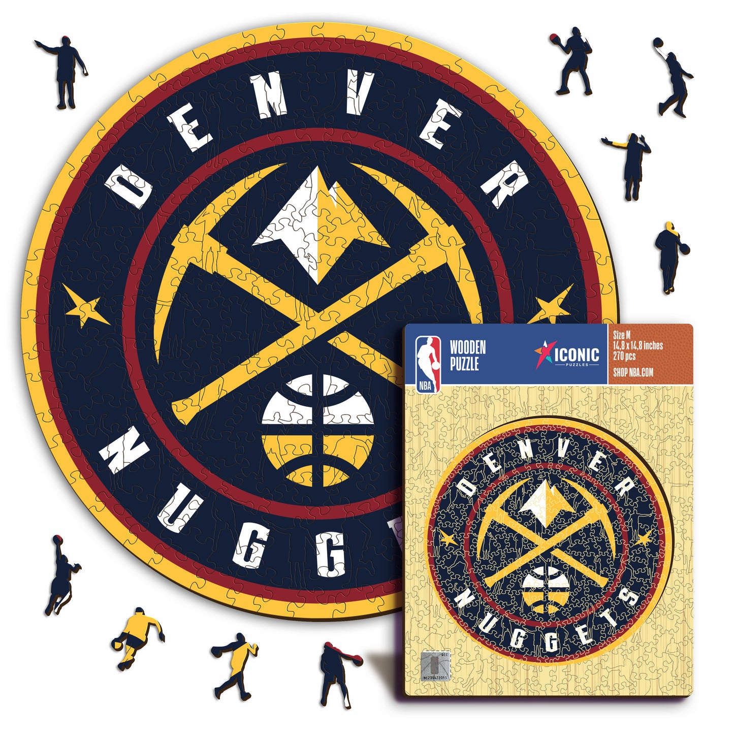 Denver Nuggets™ Logo - Holzpuzzle