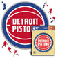 Detroit Pistons™ Logo - Holzpuzzles