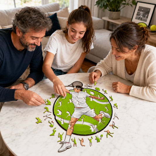 Roger Federer - Holzpuzzle