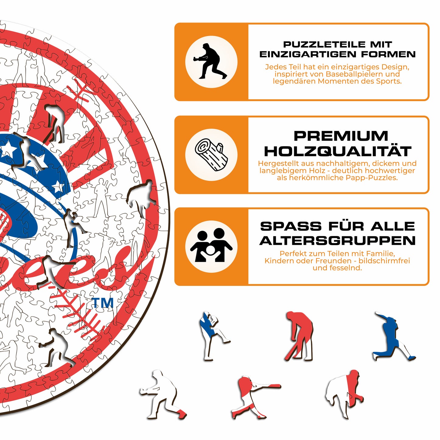 New York Yankees™ Logo - Holzpuzzle