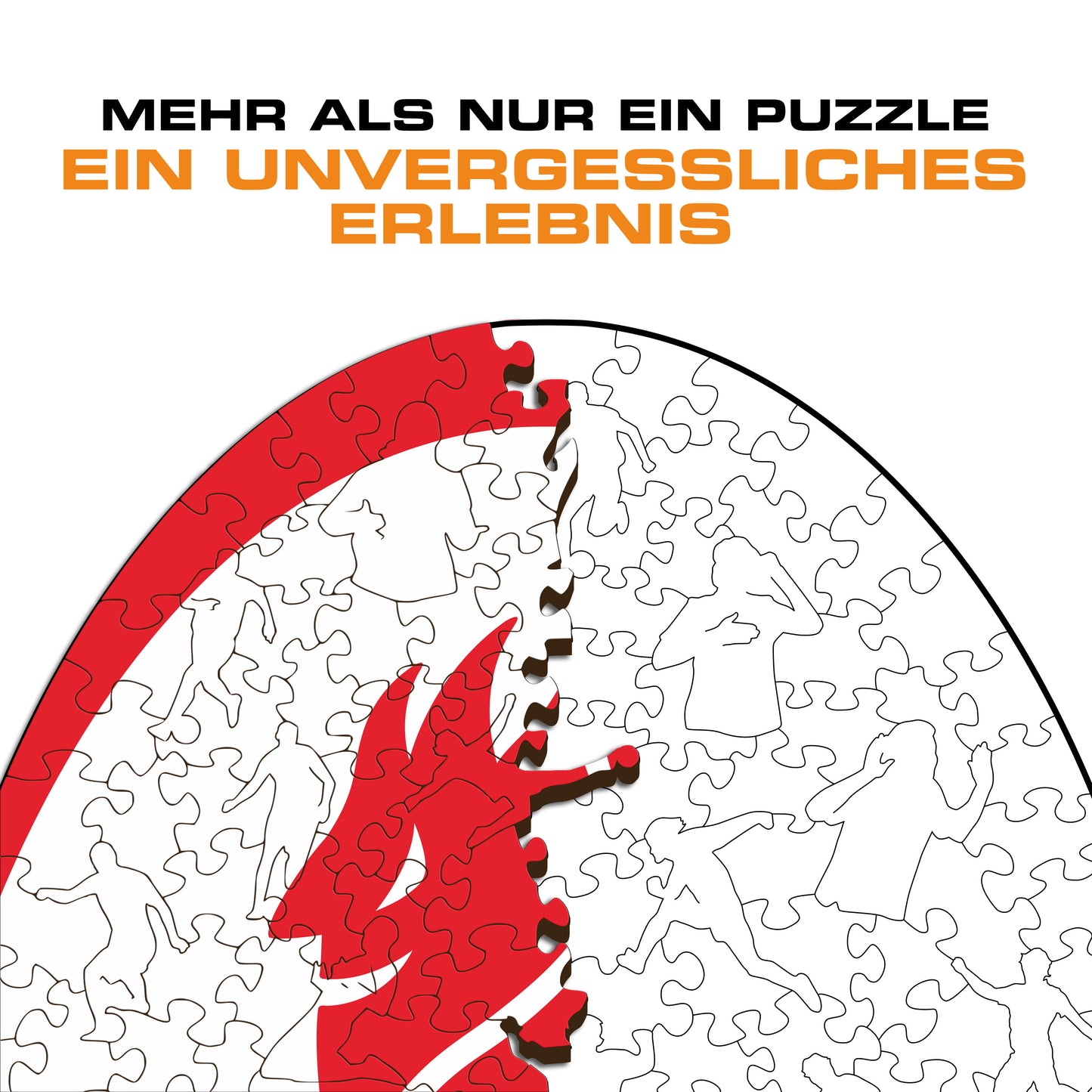 AC Milan® Retro Logo - Holzpuzzle