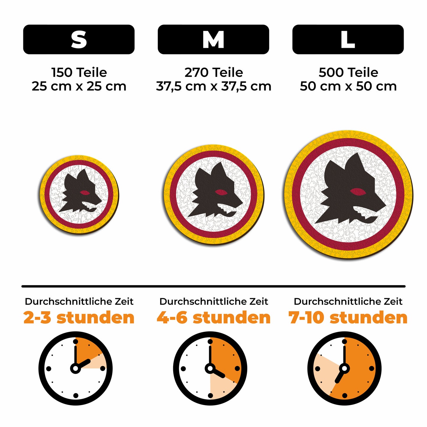 AS Roma® Logo Lupetto - Holzpuzzle