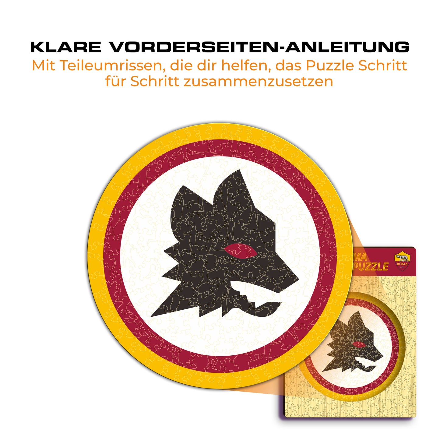 AS Roma® Logo Lupetto - Holzpuzzle