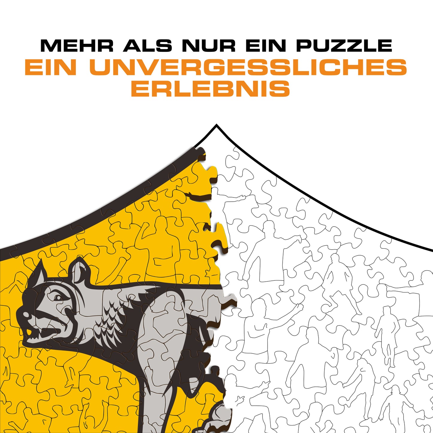 AS Roma® Logo - Holzpuzzle