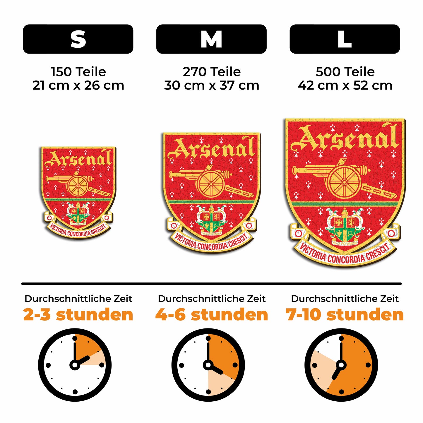 Arsenal FC® Retro Logo - Holzpuzzle