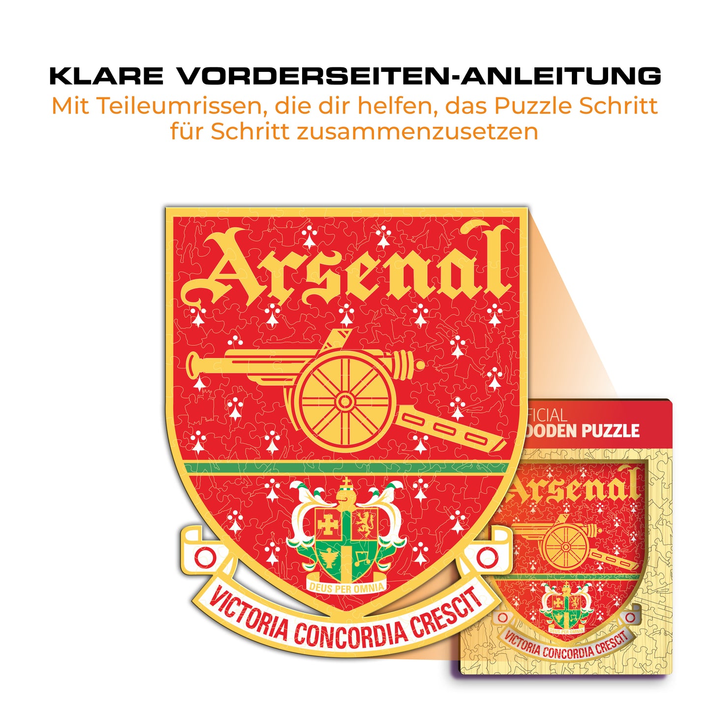 Arsenal FC® Retro Logo - Holzpuzzle