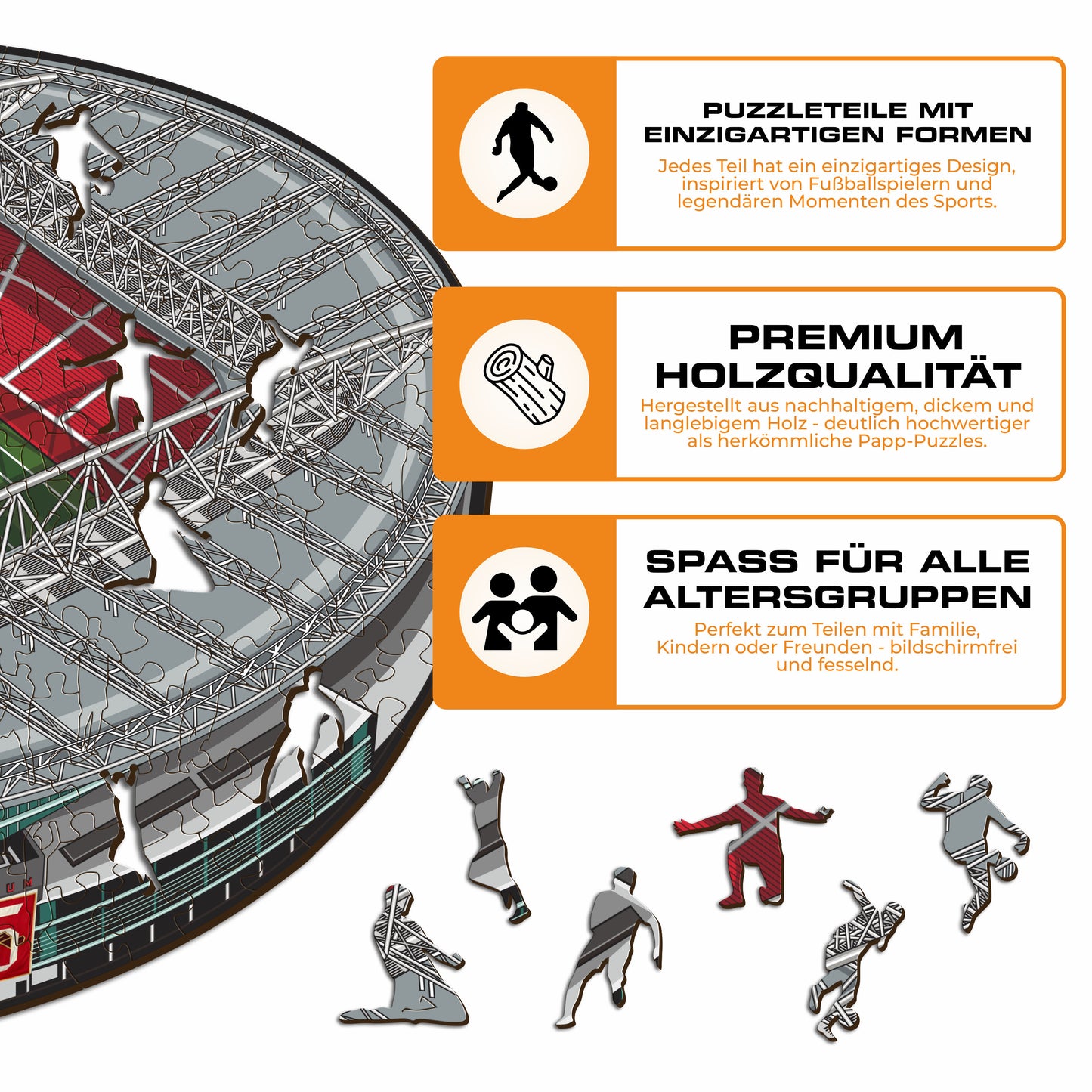 Arsenal FC® Emirates Stadium - Holzpuzzle