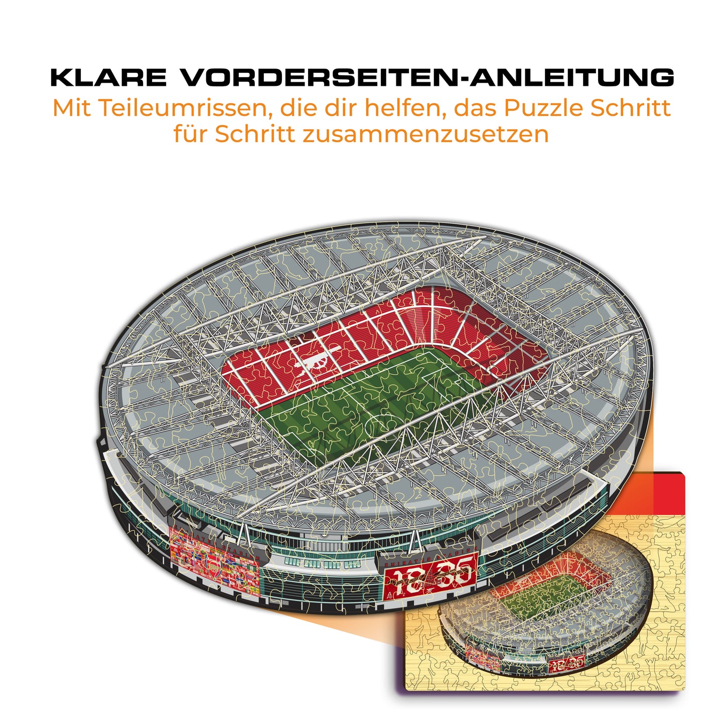 Arsenal FC® Emirates Stadium - Holzpuzzle