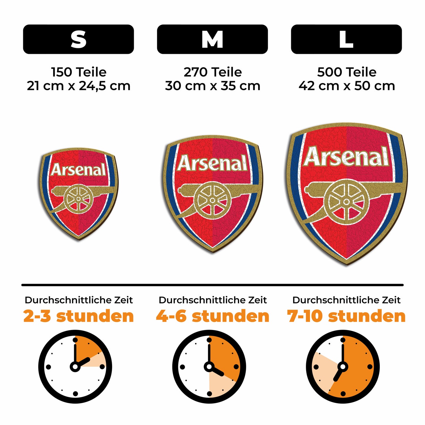 Arsenal FC® Logo - Holzpuzzle