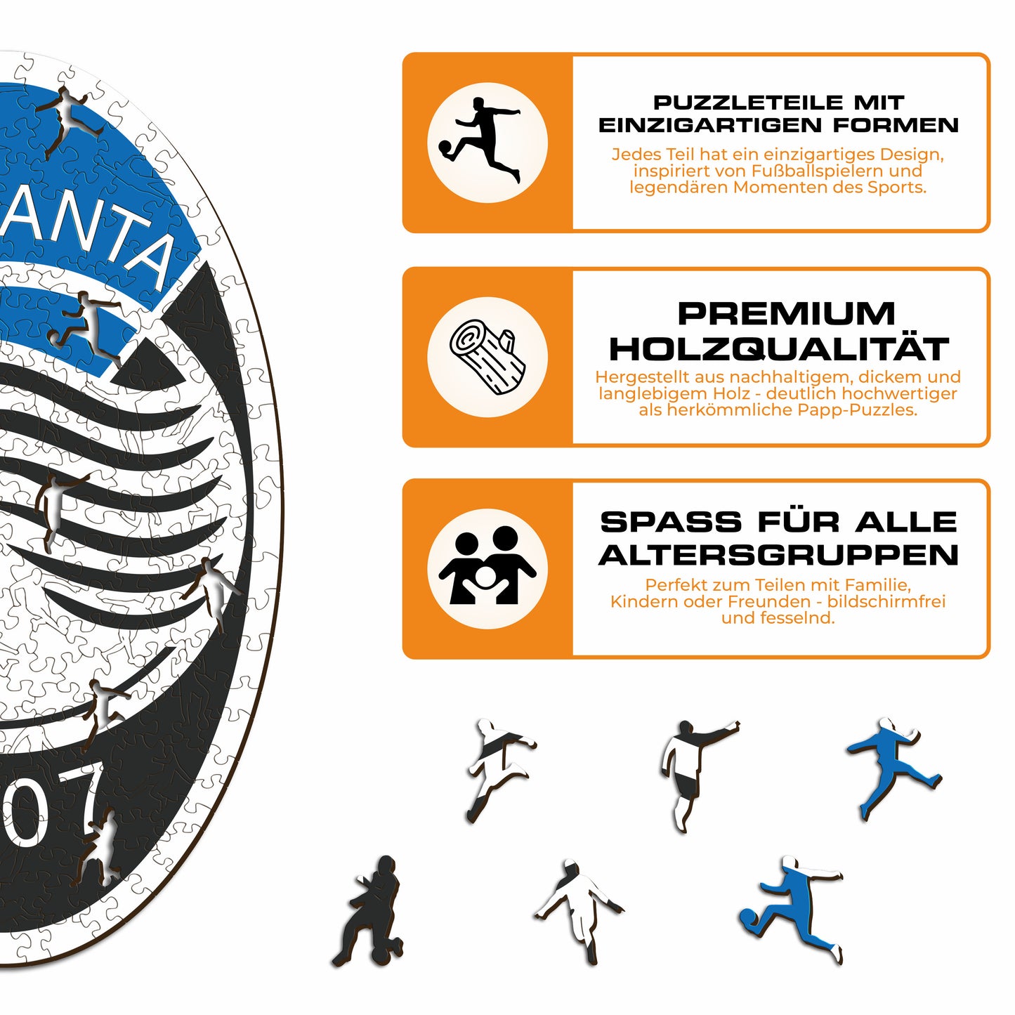 Atalanta BC® Logo - Holzpuzzle