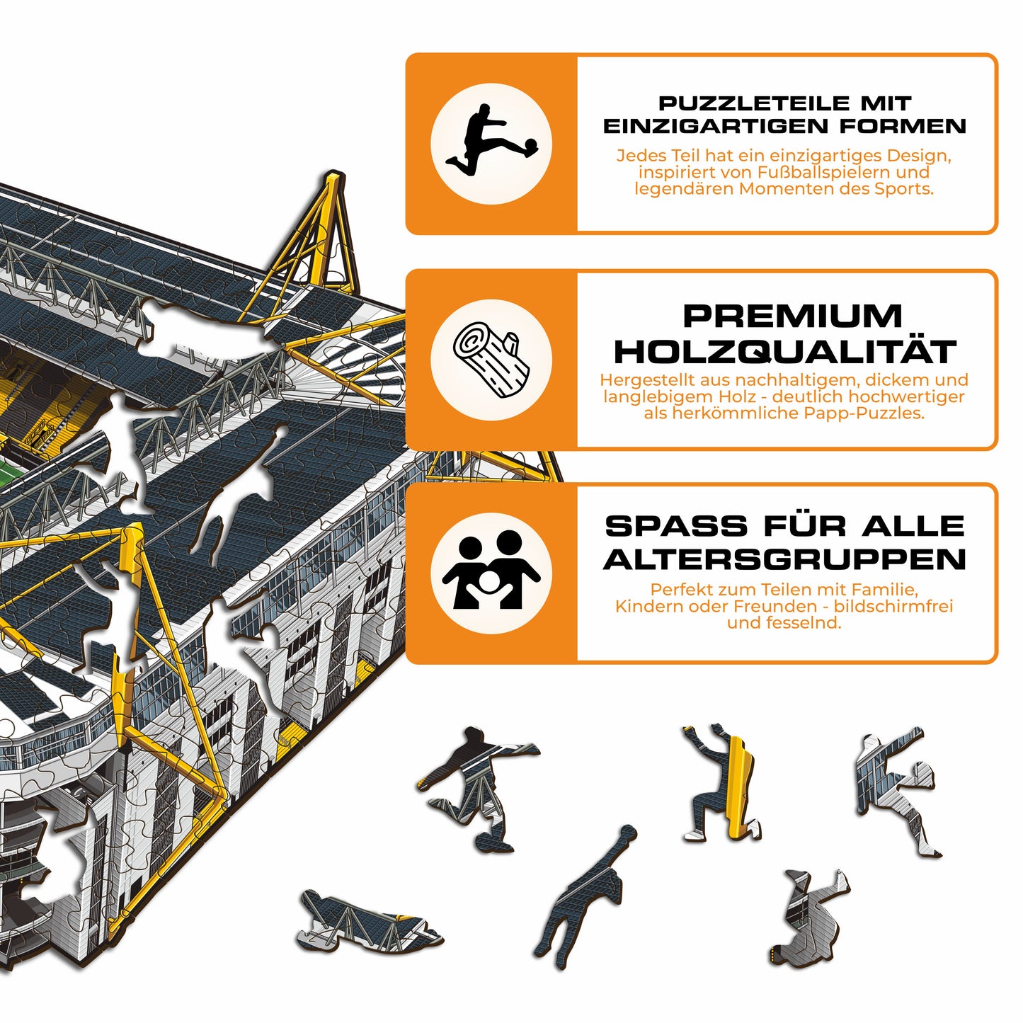 Borussia Dortmund® Stadion - Holzpuzzle