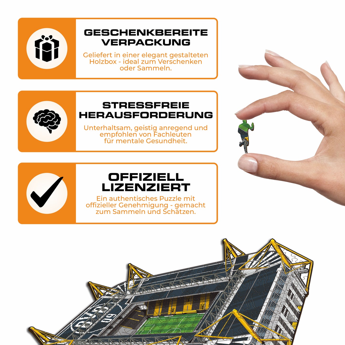 Borussia Dortmund® Stadion - Holzpuzzle