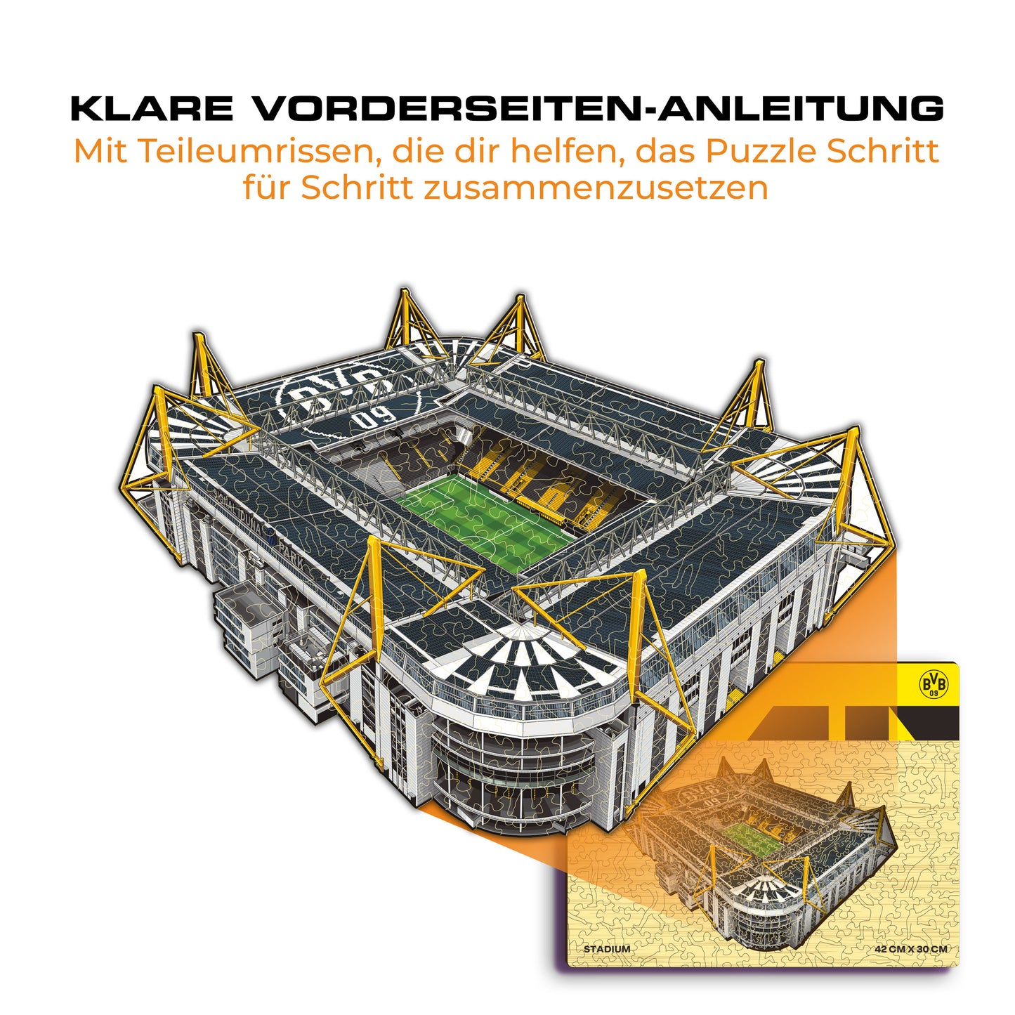 Borussia Dortmund® Stadion - Holzpuzzle