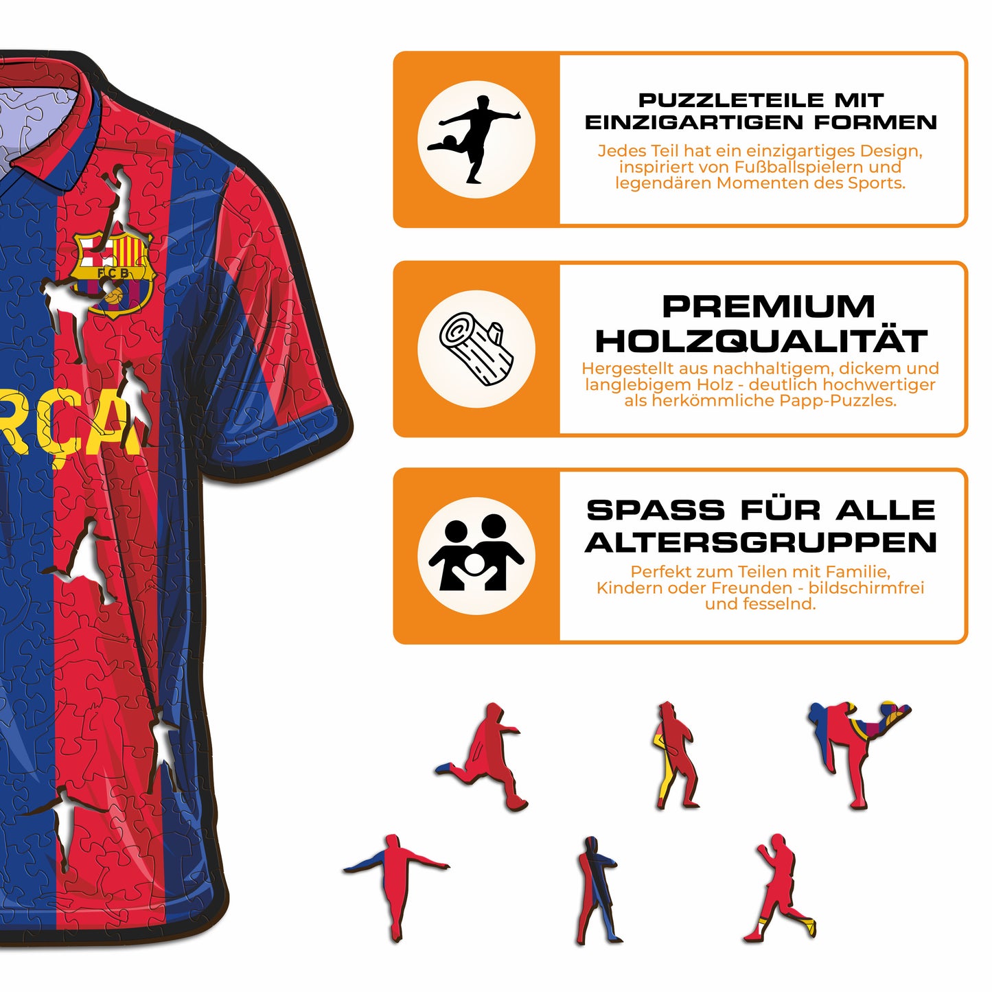 FC Barcelona® Jersey - Holzpuzzle
