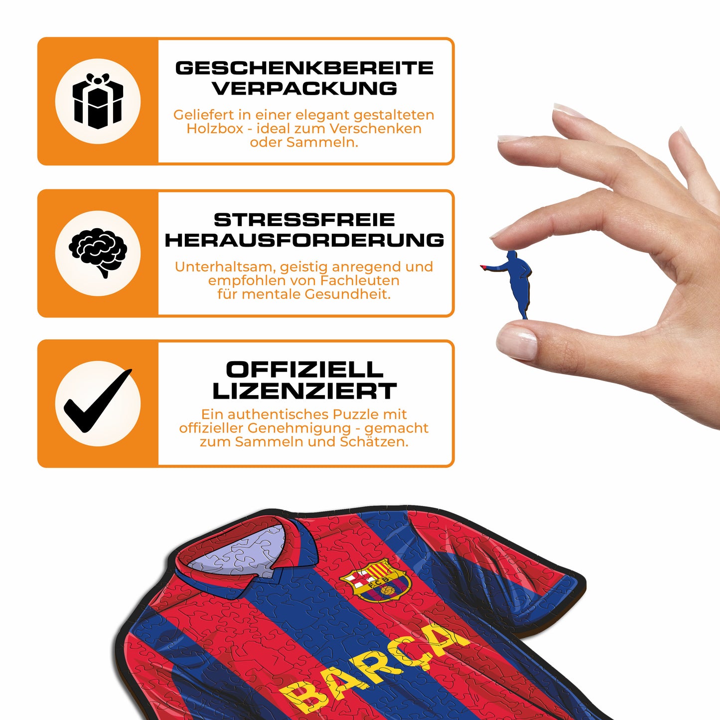 FC Barcelona® Jersey - Holzpuzzle