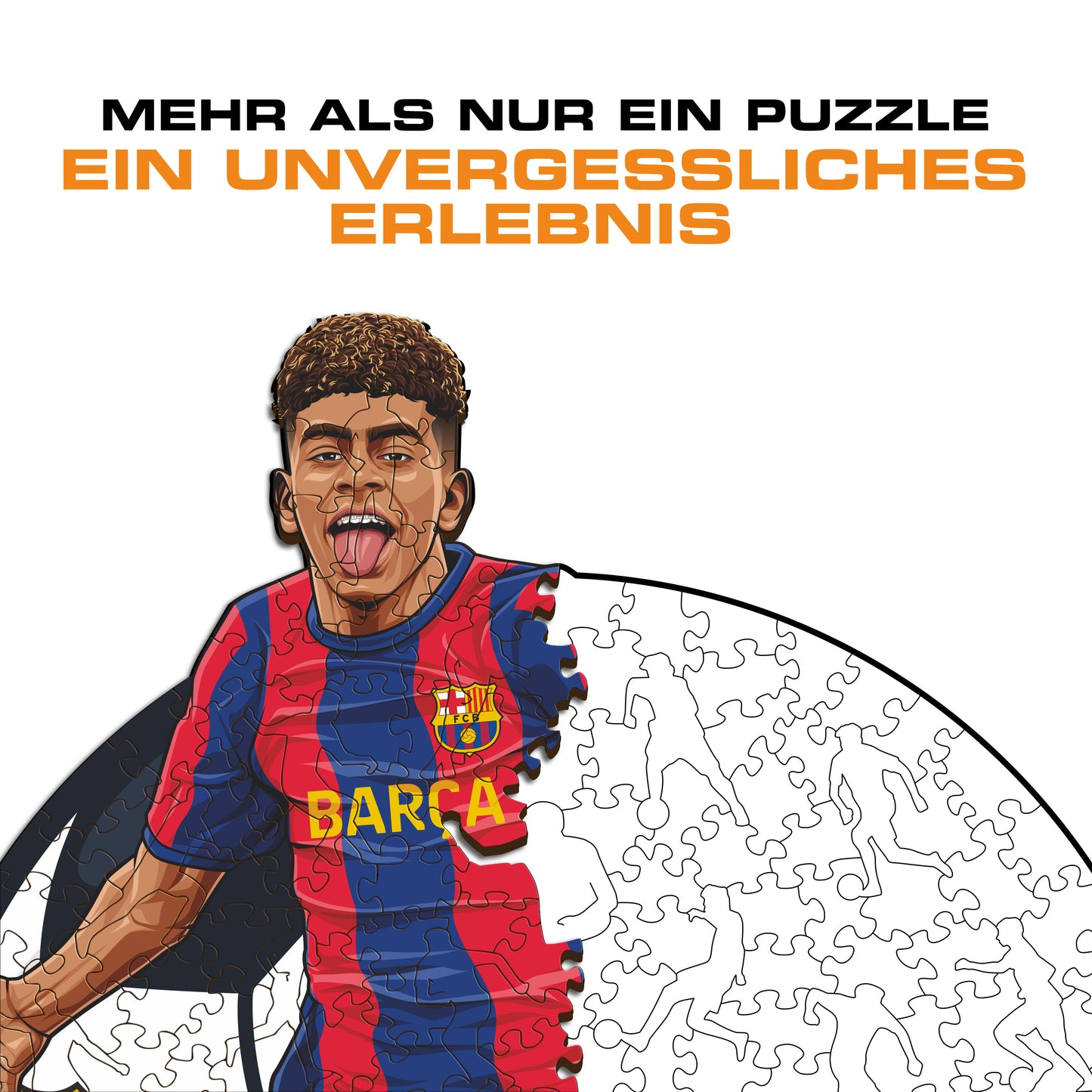 Lamine Yamal - Holzpuzzle