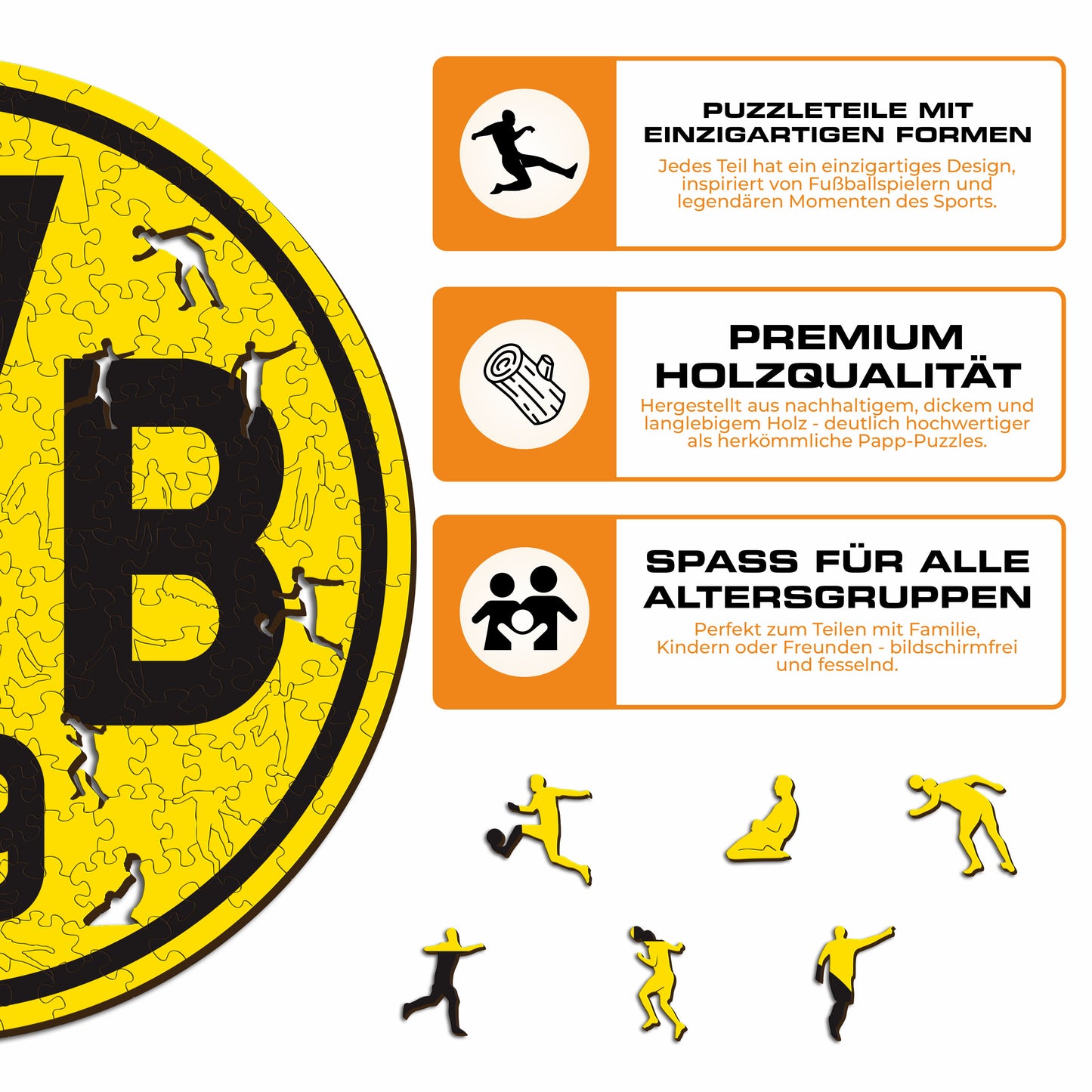 Borussia Dortmund® Logo - Holzpuzzle