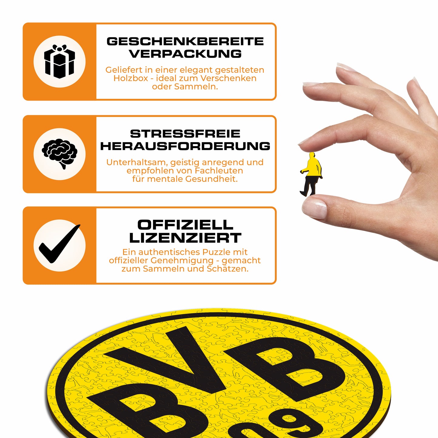 Borussia Dortmund® Logo - Holzpuzzle