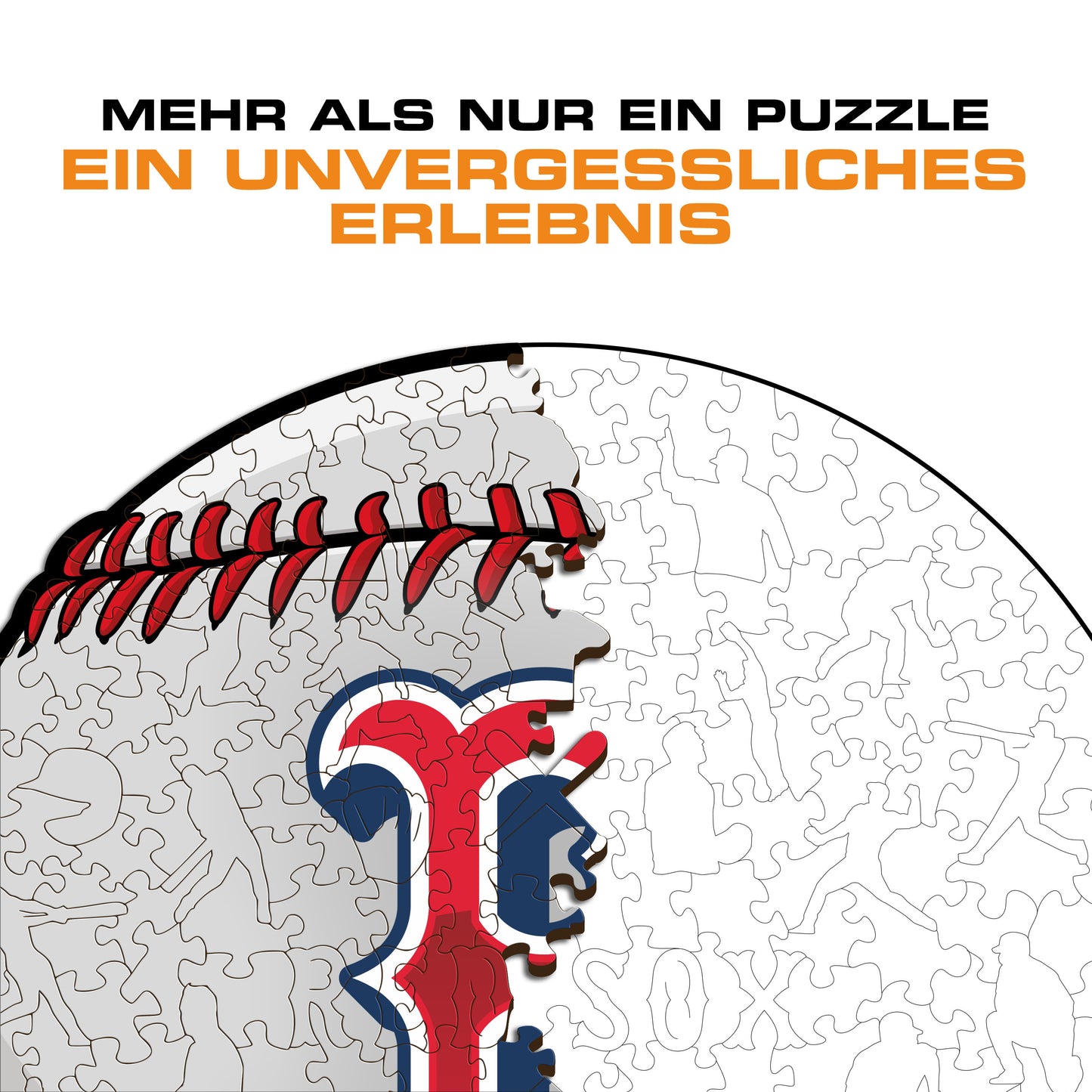 Boston Red Sox™ Baseball - Holzpuzzle