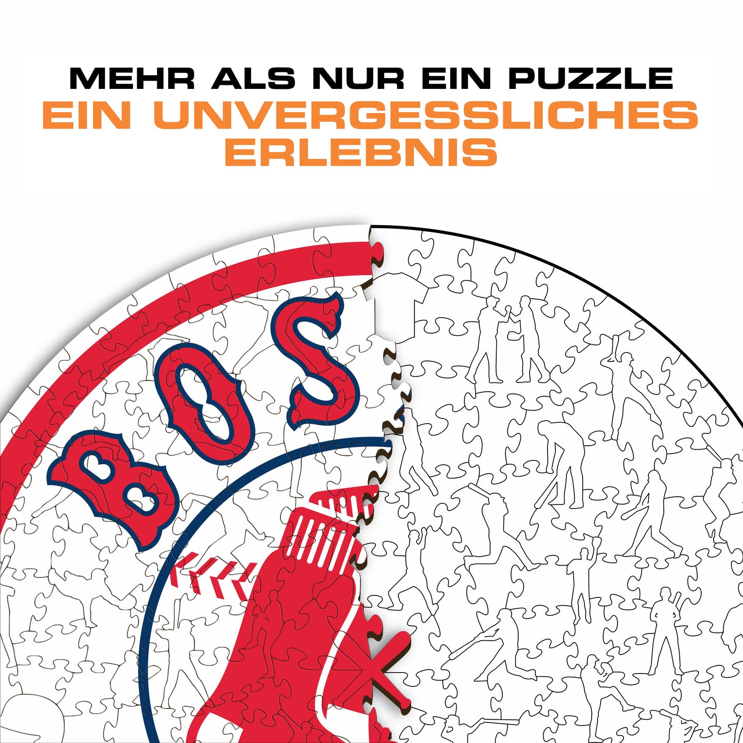 Boston Red Sox™ Logo - Holzpuzzle