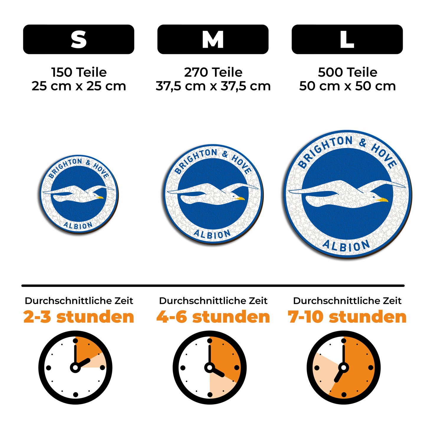Brighton & Hove Albion FC® Logo - Holzpuzzle