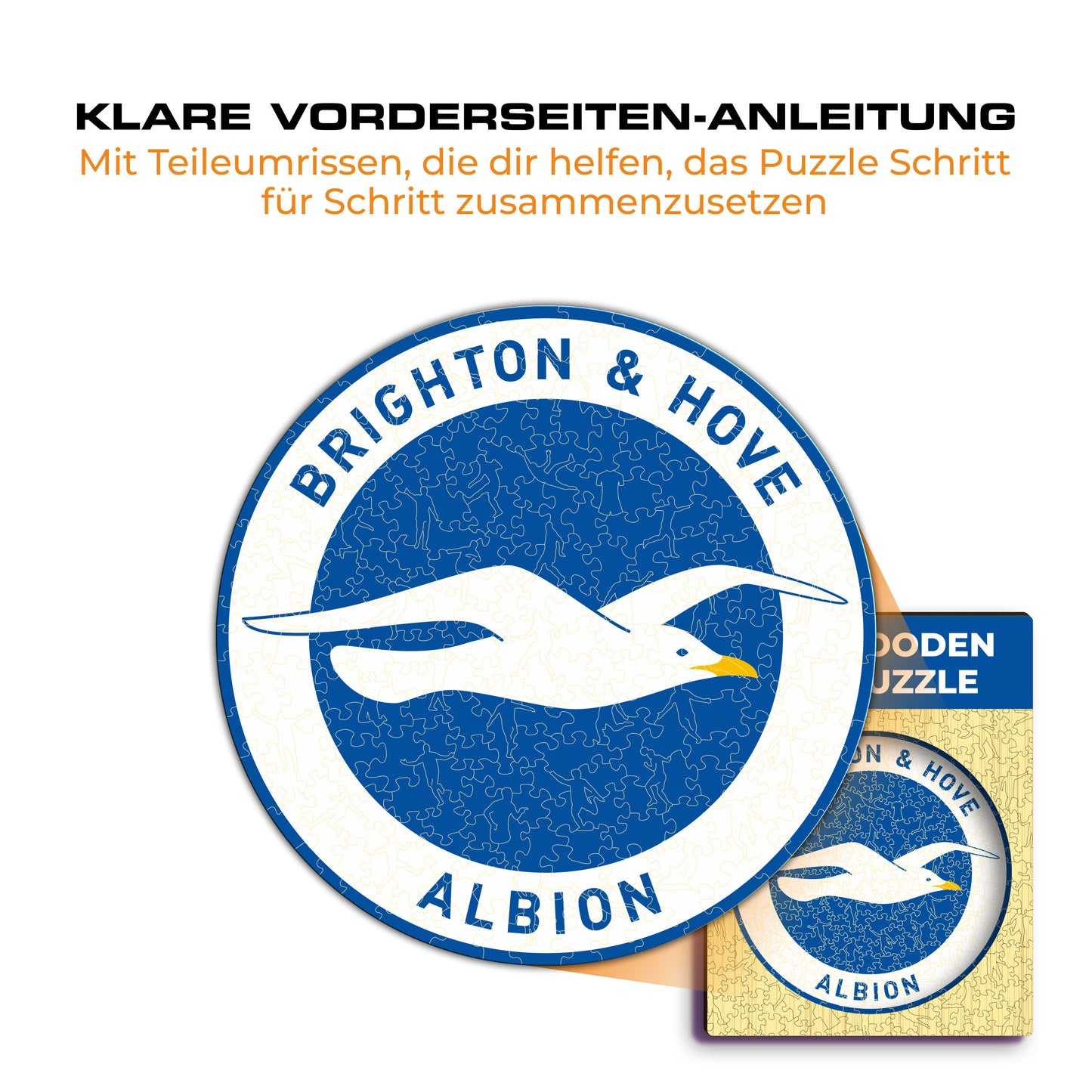 Brighton & Hove Albion FC® Logo - Holzpuzzle
