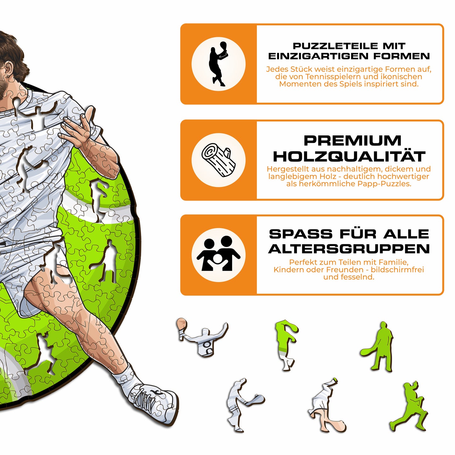 Flavio Cobolli - Holzpuzzle