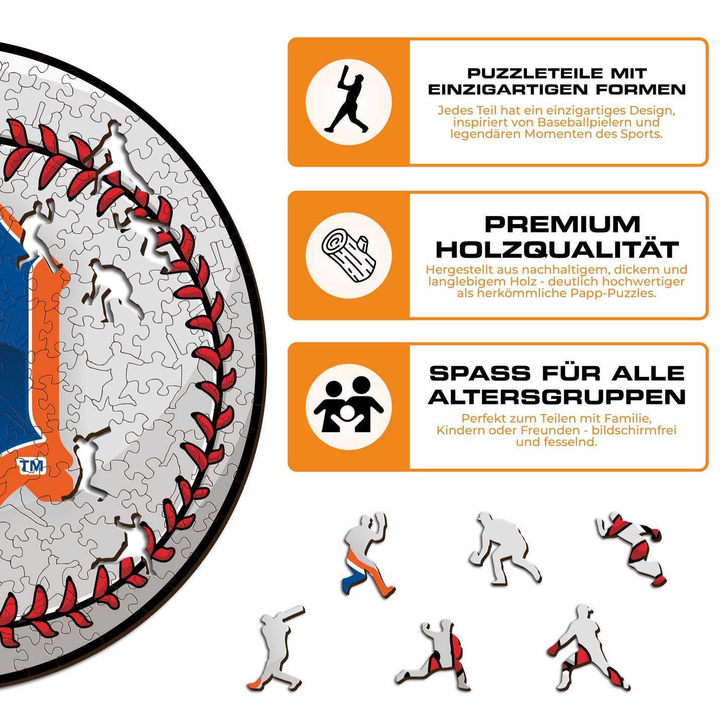 Detroit Tigers™ - Holzpuzzle