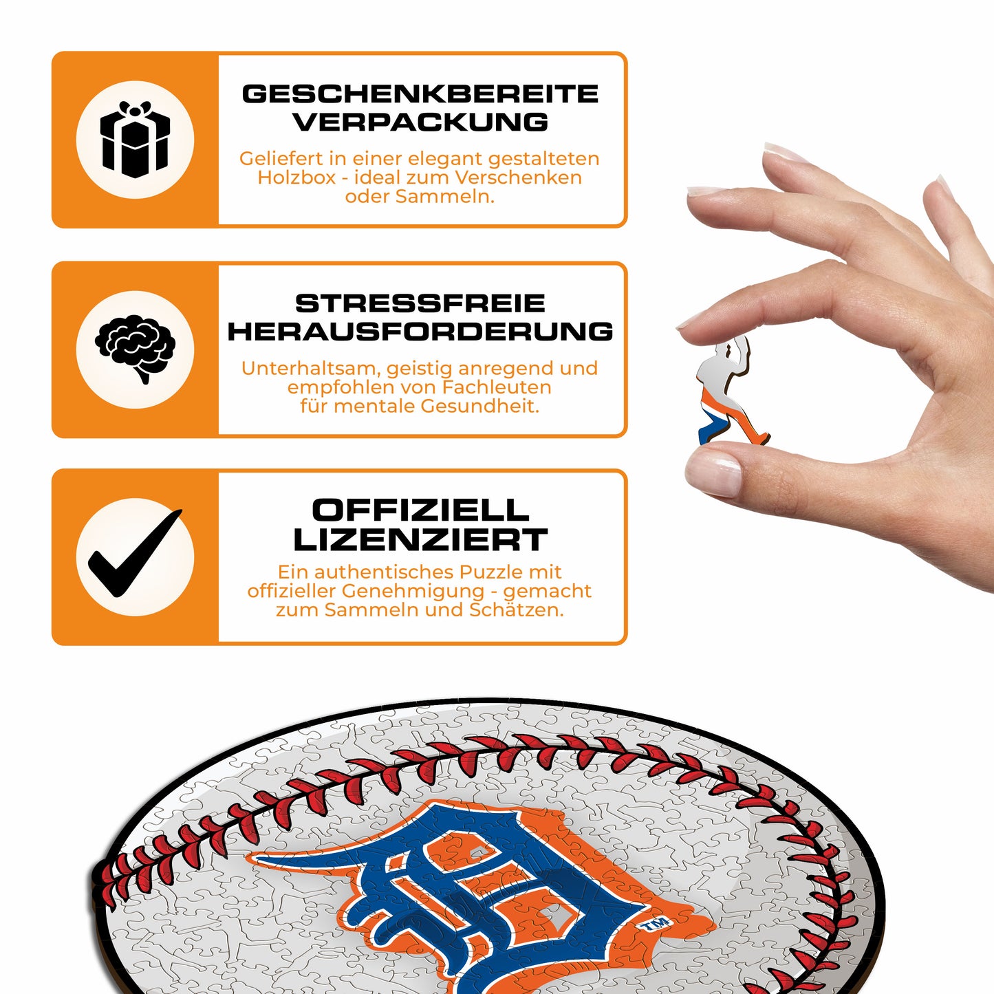 Detroit Tigers™ - Holzpuzzle