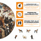 Motorradfahrer Hunde - Holzpuzzle