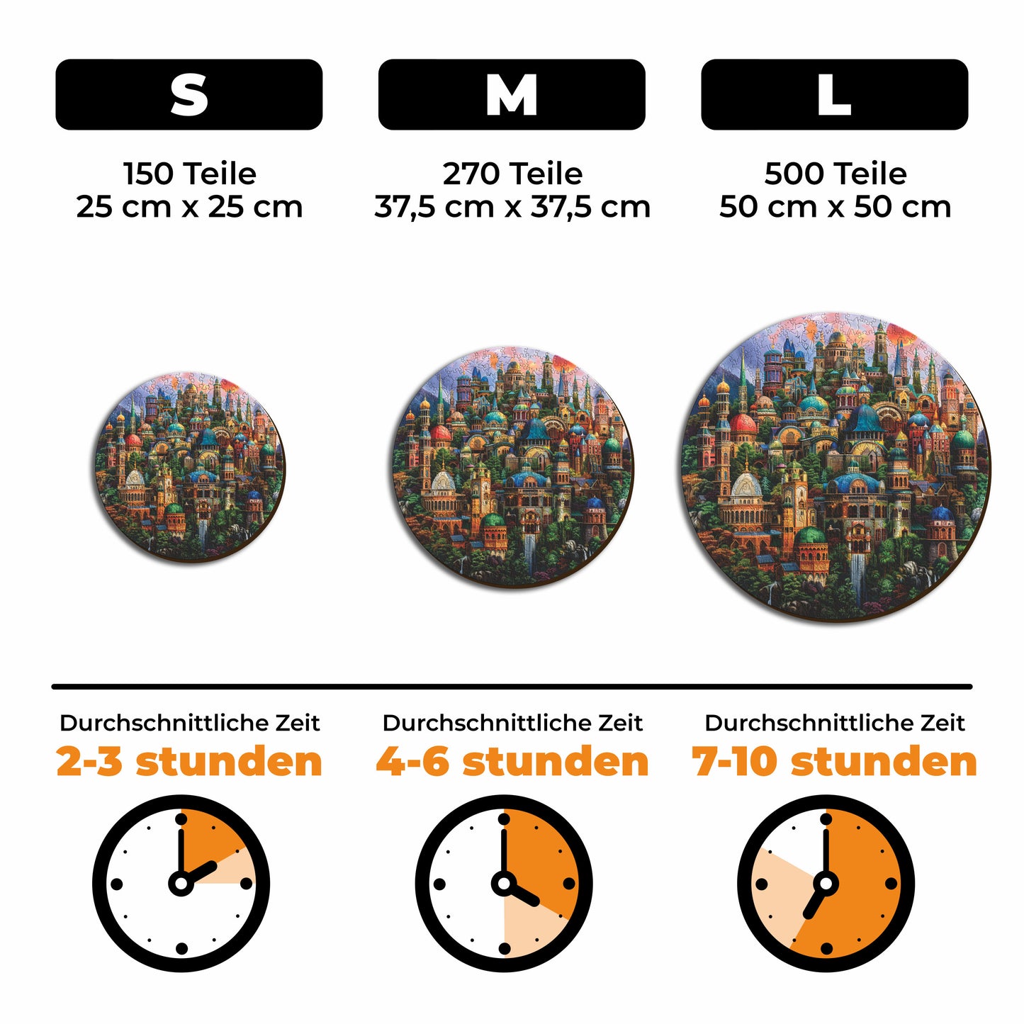 Verzauberte Stadt - Holzpuzzle