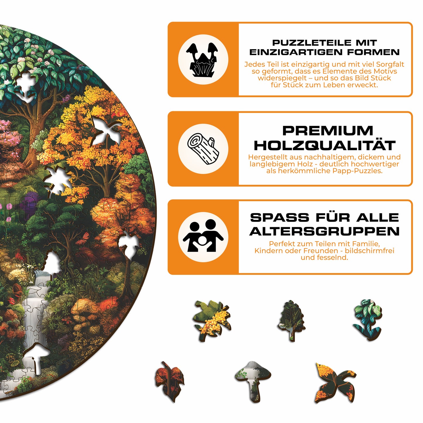 Mystische Quelle - Holzpuzzle