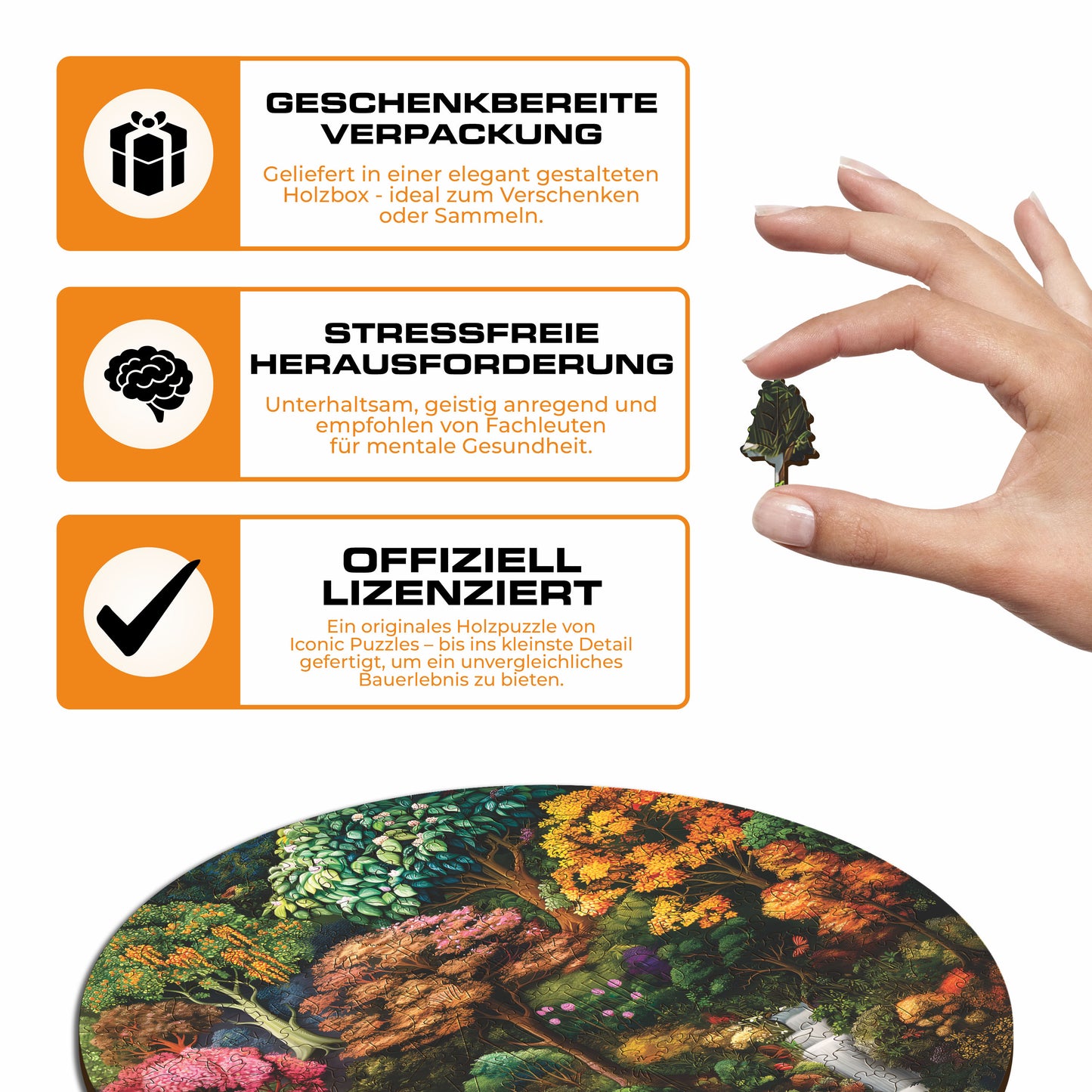 Mystische Quelle - Holzpuzzle