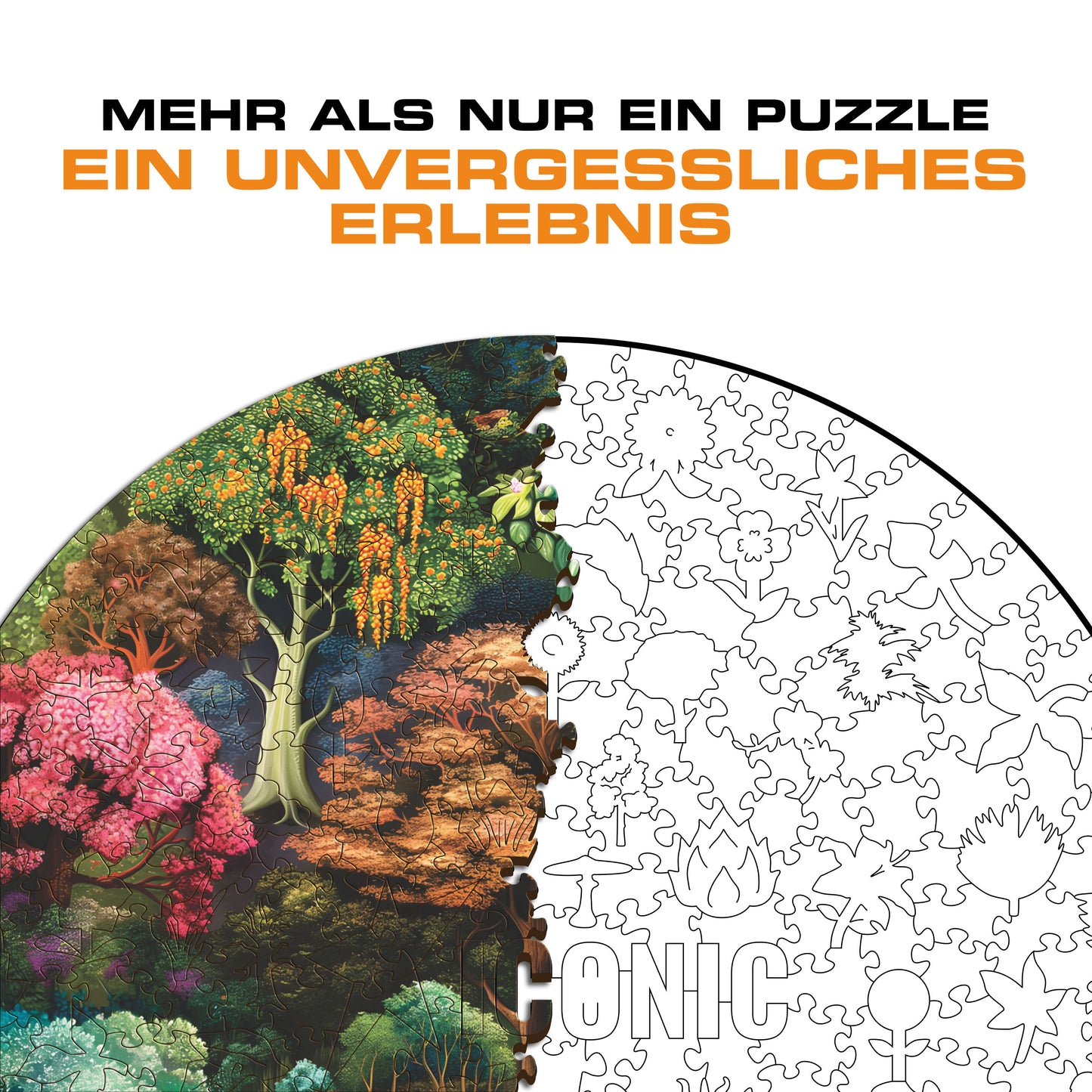 Mystische Quelle - Holzpuzzle