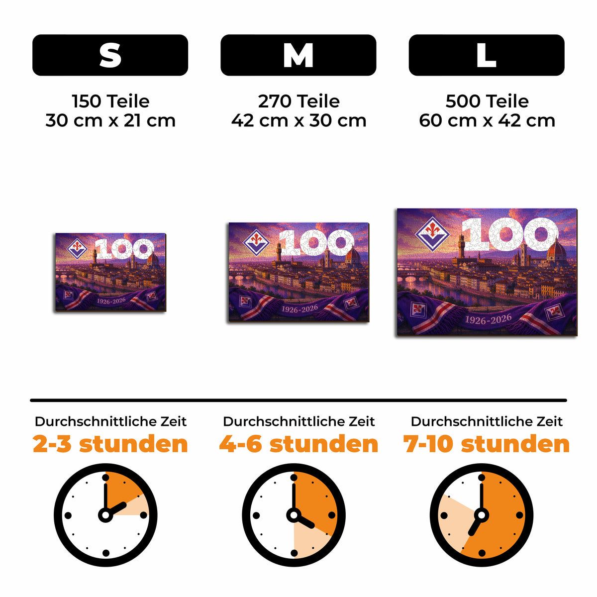 ACF Fiorentina 100-Jahre-Jubiläum Holzpuzzle
