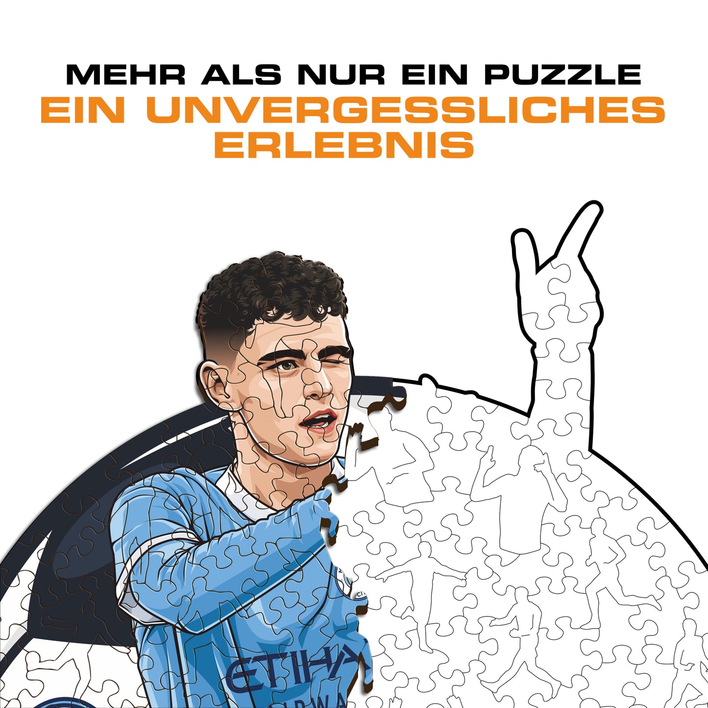 Phil Foden - Holzpuzzle
