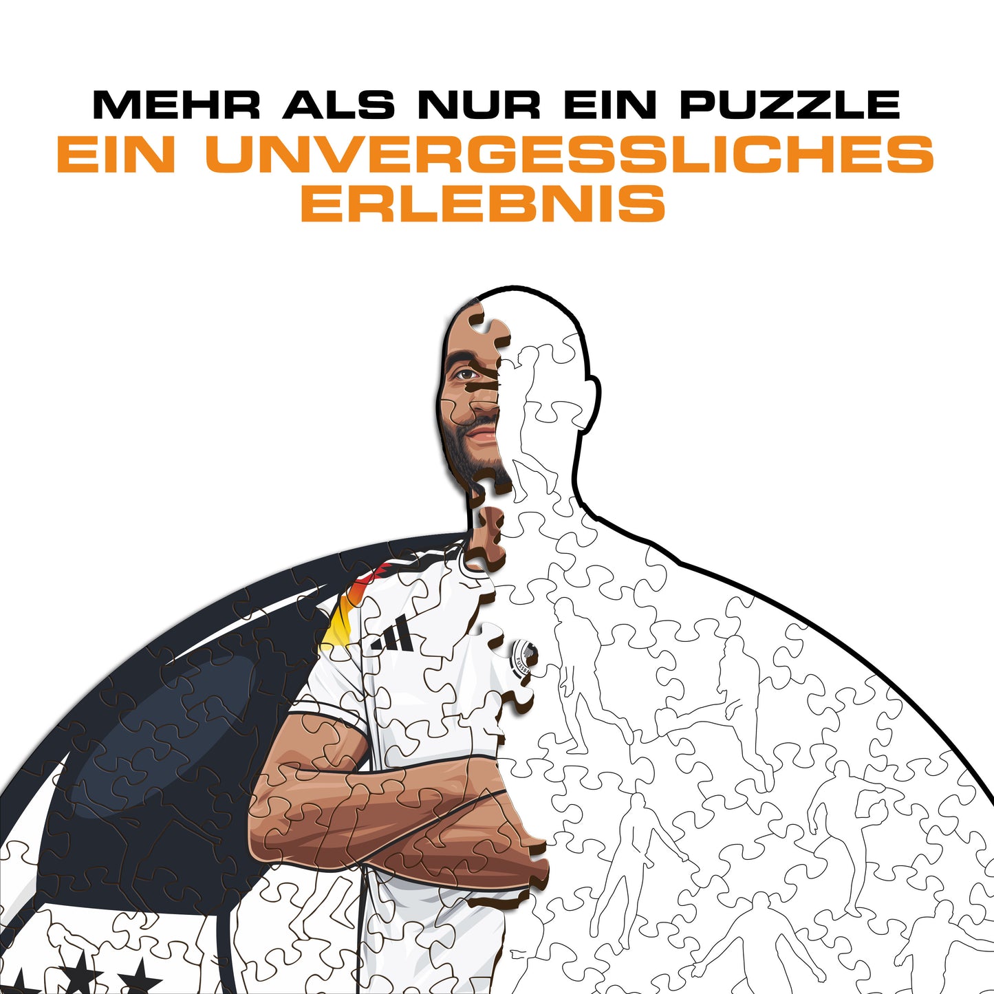 Jonathan Tah - Holzpuzzle