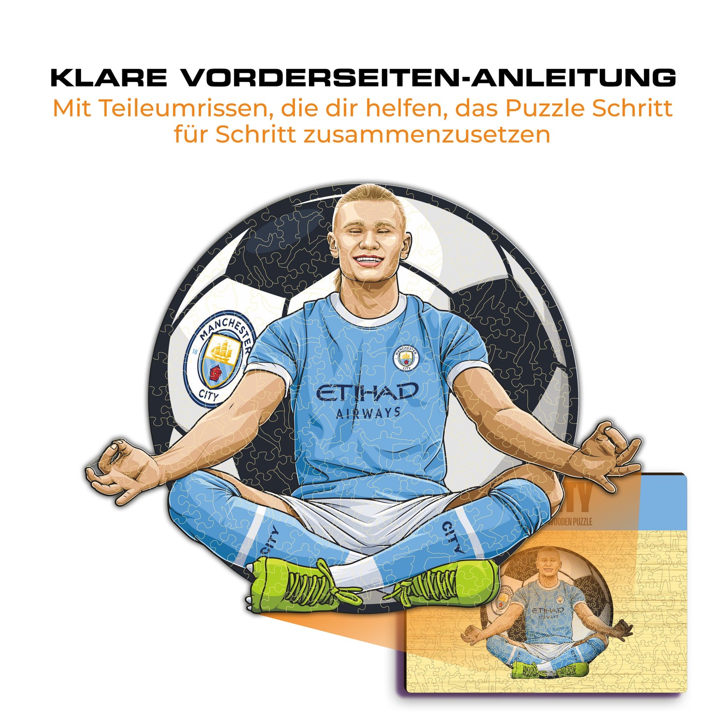 Erling Haaland - Holzpuzzle