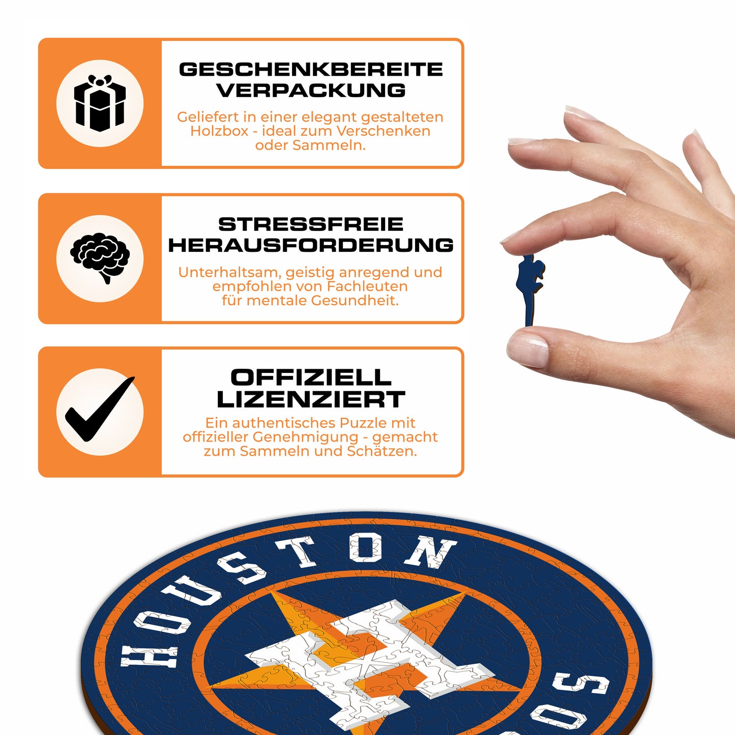 Houston Astros™ Logo - Holzpuzzle