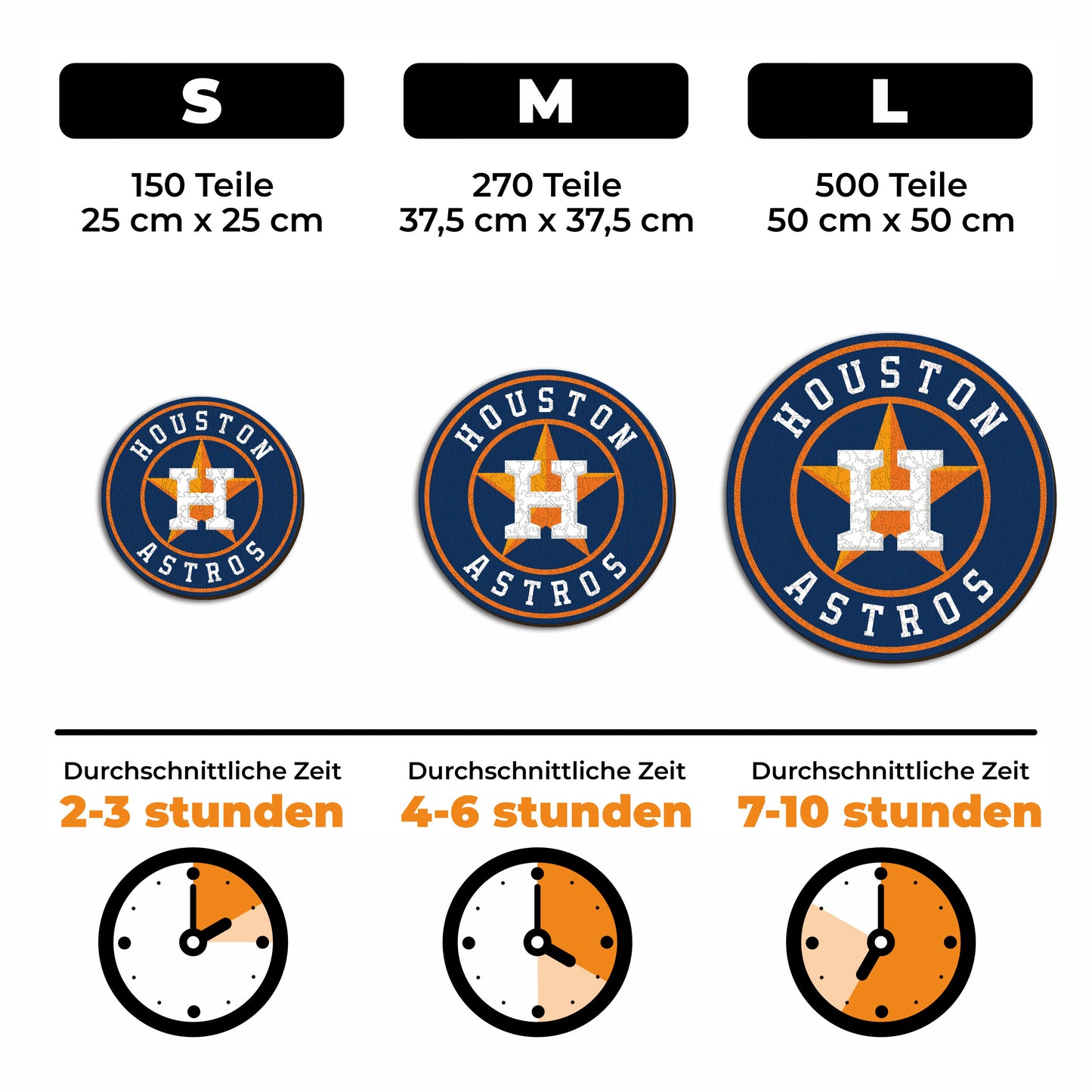 Houston Astros™ Logo - Holzpuzzle