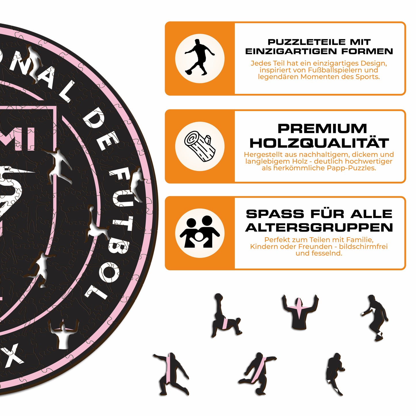 Inter Miami CF® Logo - Holzpuzzle