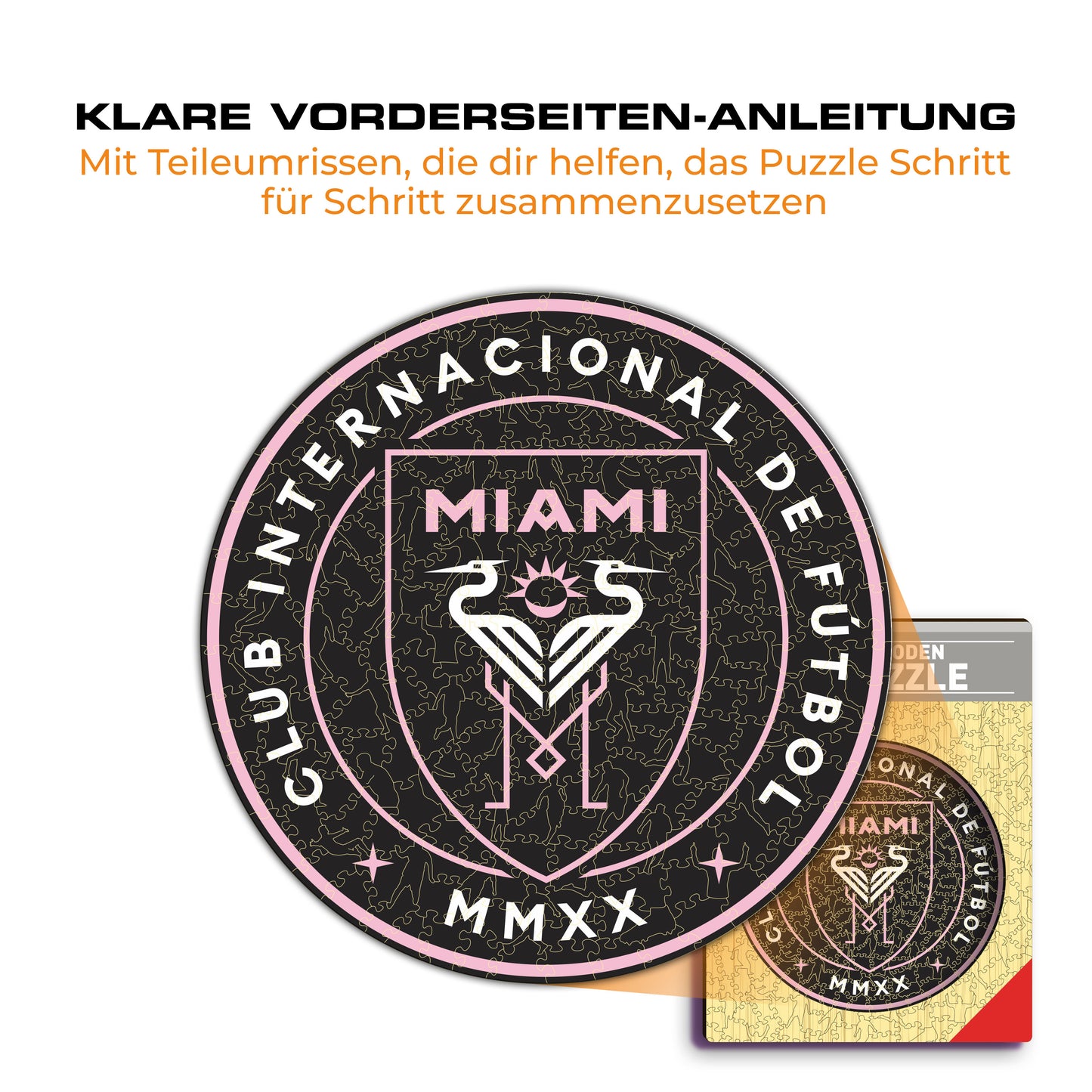 Inter Miami CF® Logo - Holzpuzzle