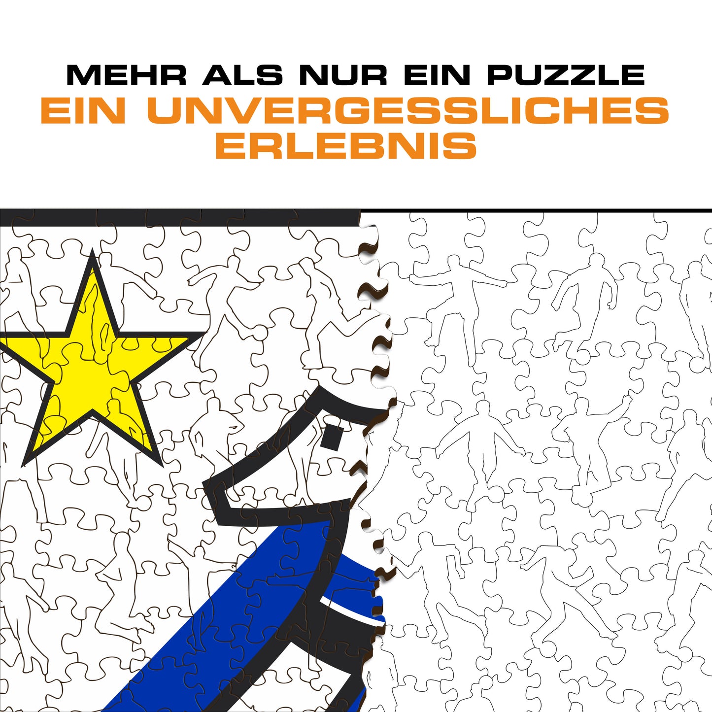FC Inter® Retro Logo - Holzpuzzle